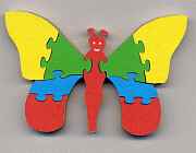 Butterfly #7 Puzzle Scroll Saw Pattern