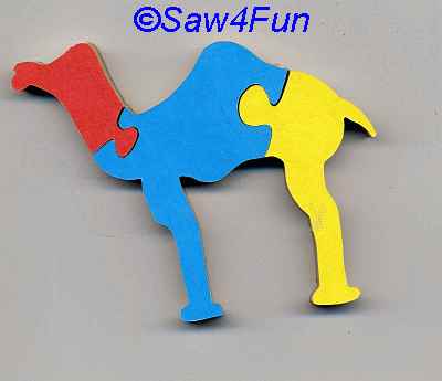 Camel Puzzle Scroll Saw Pattern