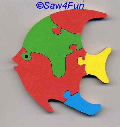 Angelfish Puzzle Scroll Saw Pattern