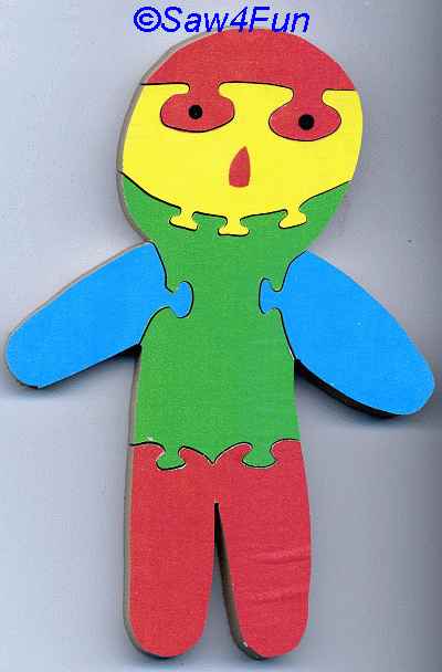 Man Puzzle Scroll Saw Pattern