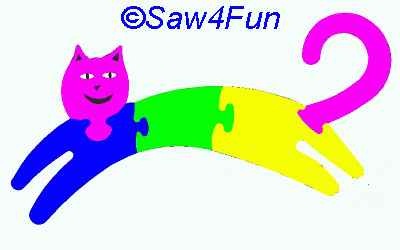 Cat #49 Puzzle Scroll Saw Pattern