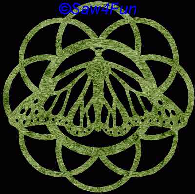 Butterfly #13 Coaster Scroll Saw Pattern