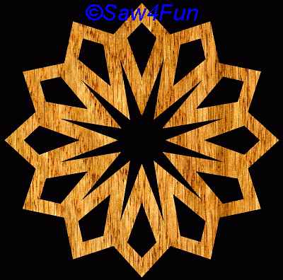 Geometric #4c Coaster Scroll Saw Pattern