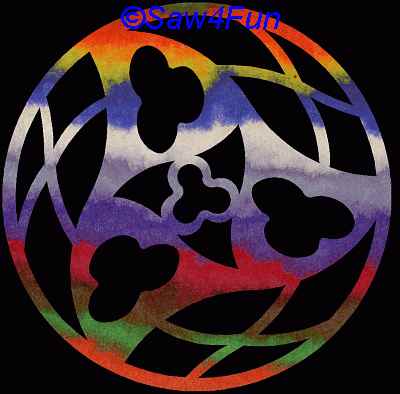 Geometric #6d Coaster Scroll Saw Pattern