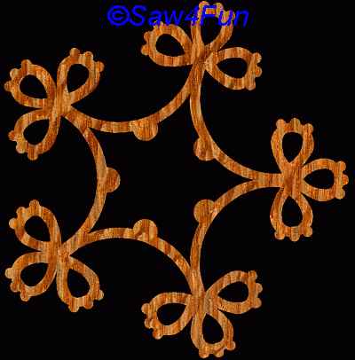 Geometric #16a Coaster Scroll Saw Pattern