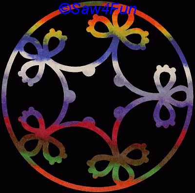 Geometric #16b Coaster Scroll Saw Pattern