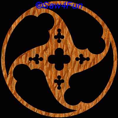 Geometric #33 Coaster Scroll Saw Pattern