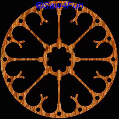 Geometric #34 Coaster Scroll Saw Pattern