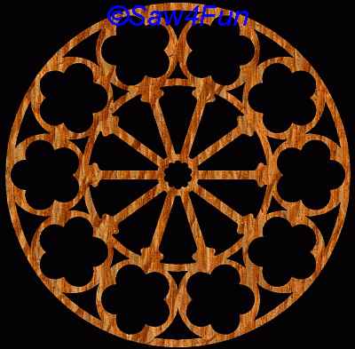 Geometric #37 Coaster Scroll Saw Pattern