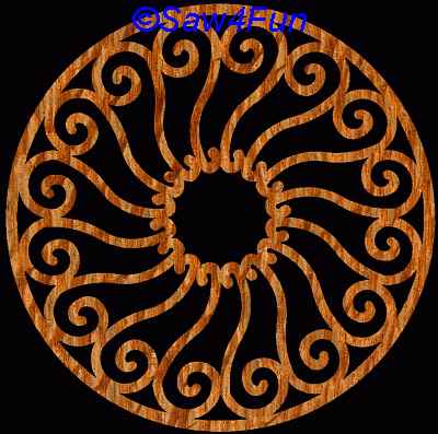 Geometric #42 Coaster Scroll Saw Pattern