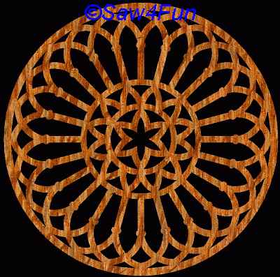 Geometric #45 Coaster Scroll Saw Pattern