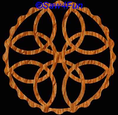 Geometric #1 Coaster Scroll Saw Pattern