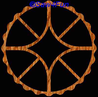 Geometric #21 Coaster Scroll Saw Pattern