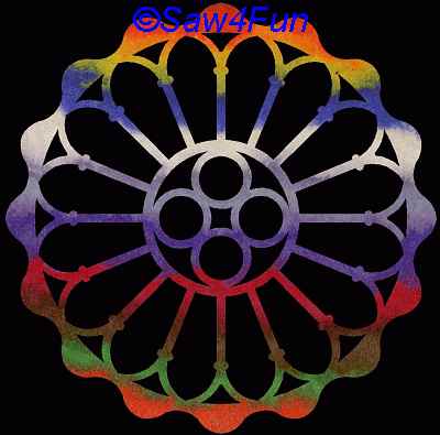 Geometric #46 Coaster Scroll Saw Pattern