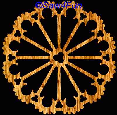 Geometric #26 Coaster Scroll Saw Pattern