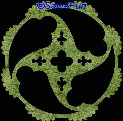 Geometric #33 Coaster Scroll Saw Pattern