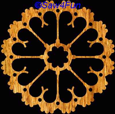 Geometric #34d Coaster Scroll Saw Pattern