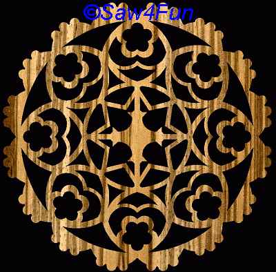 Geometric #35d Coaster Scroll Saw Pattern