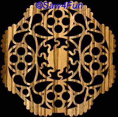 Geometric #40d Coaster Scroll Saw Pattern