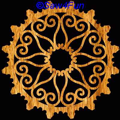 Geometric #43 Coaster Scroll Saw Pattern