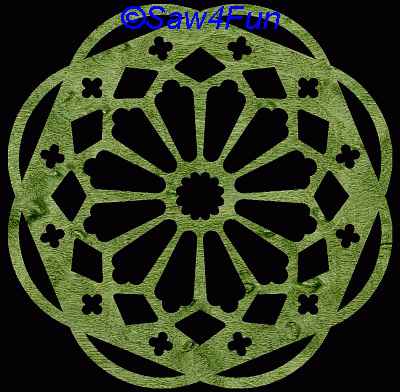 Geometric #5 Coaster Scroll Saw Pattern