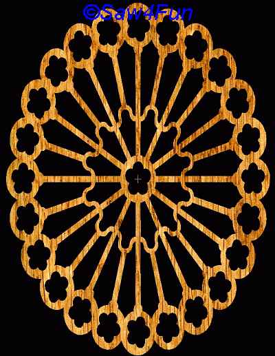 Geometric #13 Trivet Scroll Saw Pattern