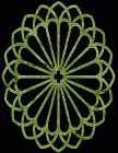 Geometric #36b Trivet Scroll Saw Pattern