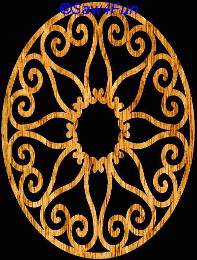 Geometric #43 Trivet Scroll Saw Pattern