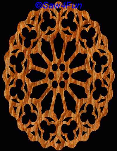 Geometric #9 Trivet Scroll Saw Pattern