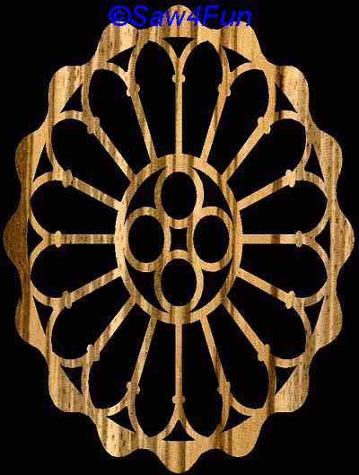 Geometric #46 Trivet Scroll Saw Pattern