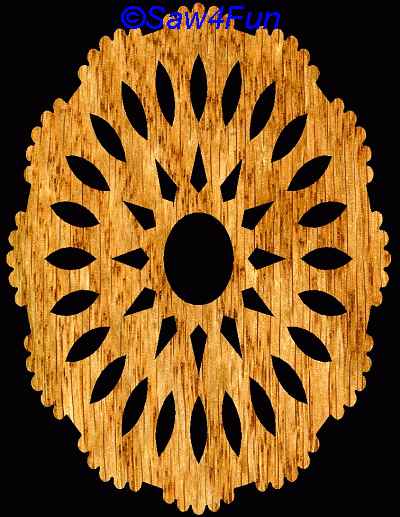 Geometric #12c Trivet Scroll Saw Pattern