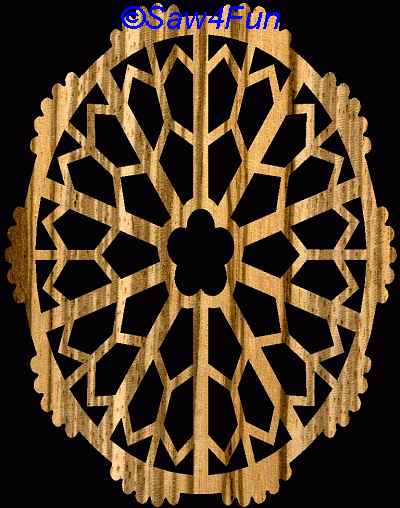 Geometric #23 Trivet Scroll Saw Pattern