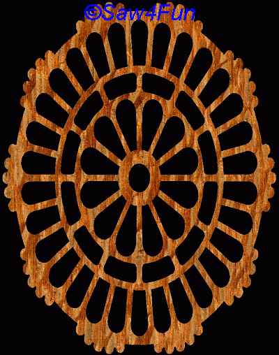 Geometric #28 Trivet Scroll Saw Pattern