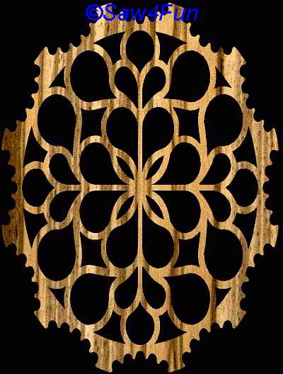 Geometric #38 Trivet Scroll Saw Pattern