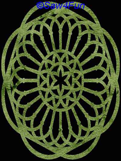 Geometric #45 Trivet Scroll Saw Pattern