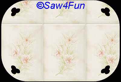 Geometric #6 Place mat Scroll Saw Pattern