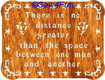 Wall Plaque #2 Scroll Saw Pattern