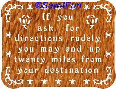 Wall Plaque #3 Scroll Saw Pattern