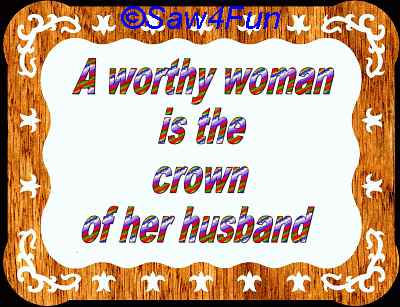 Wall Plaque #12 Scroll Saw Pattern