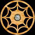 Spider Web Clock Scroll Saw Pattern