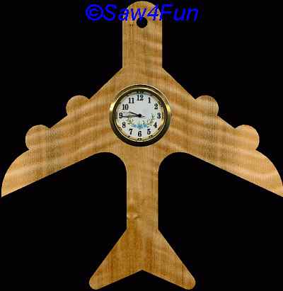 Airplane Clock Scroll Saw Pattern