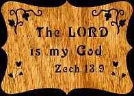 Zechariah 13:9 Bible Plaque Scroll Saw Pattern