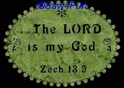Zechariah 13:9 Bible Plaque Scroll Saw Pattern
