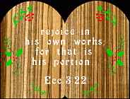 Eccl 3:22 Bible Plaque Scrolls Saw Pattern