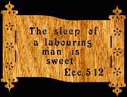 Eccl 5:12 Bible Plaque Scroll Saw Pattern